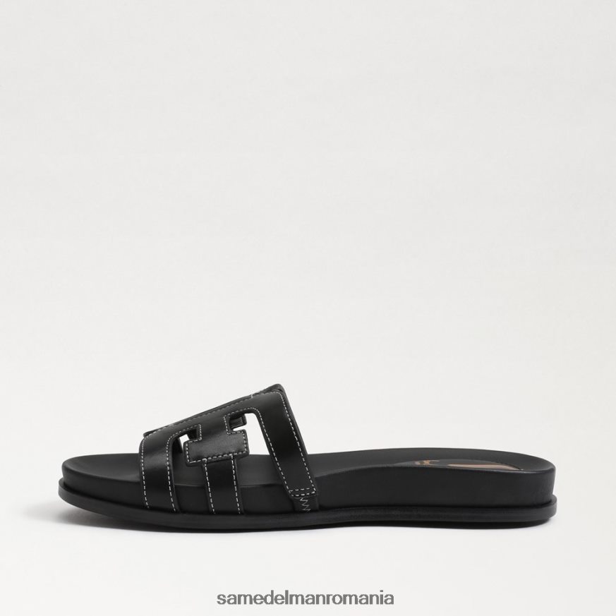 Sam Edelman încălţăminte piele neagra femei sandală nettie slide HN448Z274