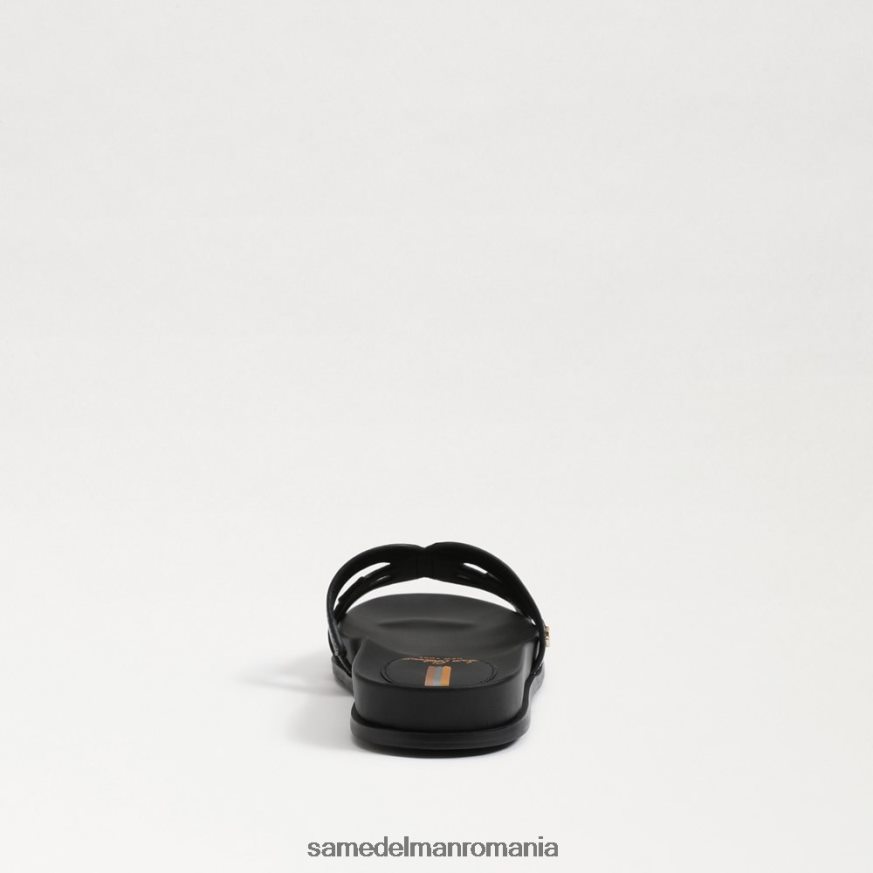 Sam Edelman încălţăminte piele neagra femei sandală nettie slide HN448Z274