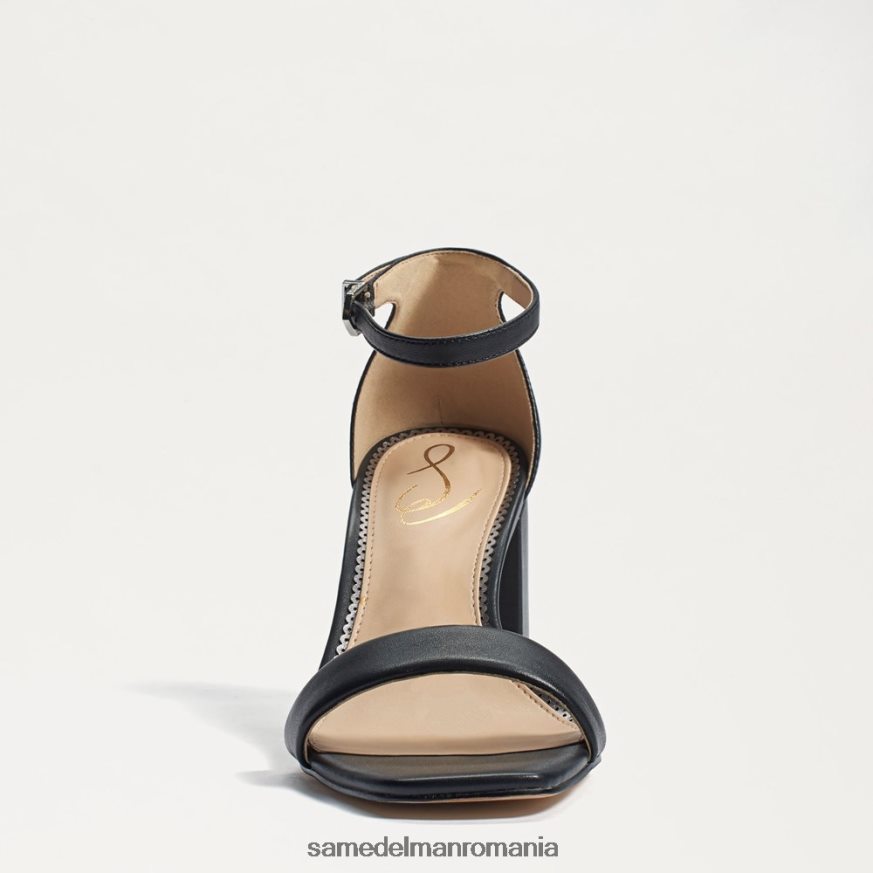 Sam Edelman încălţăminte piele neagra femei sandale daniella cu toc bloc HN448Z299