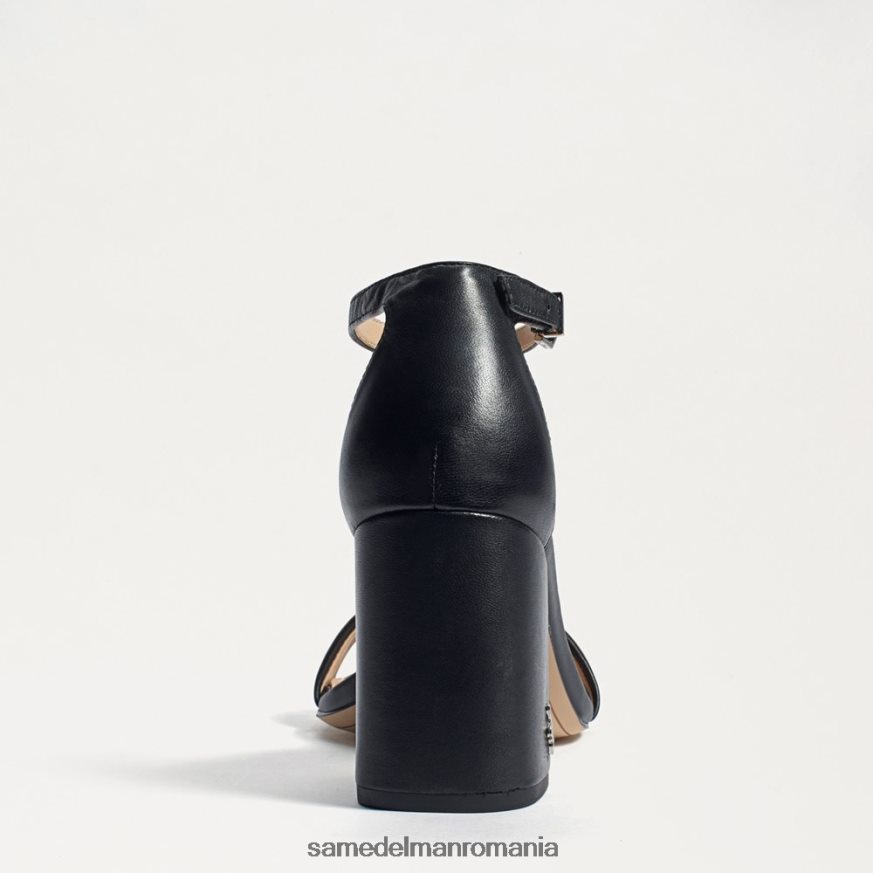 Sam Edelman încălţăminte piele neagra femei sandale daniella cu toc bloc HN448Z299