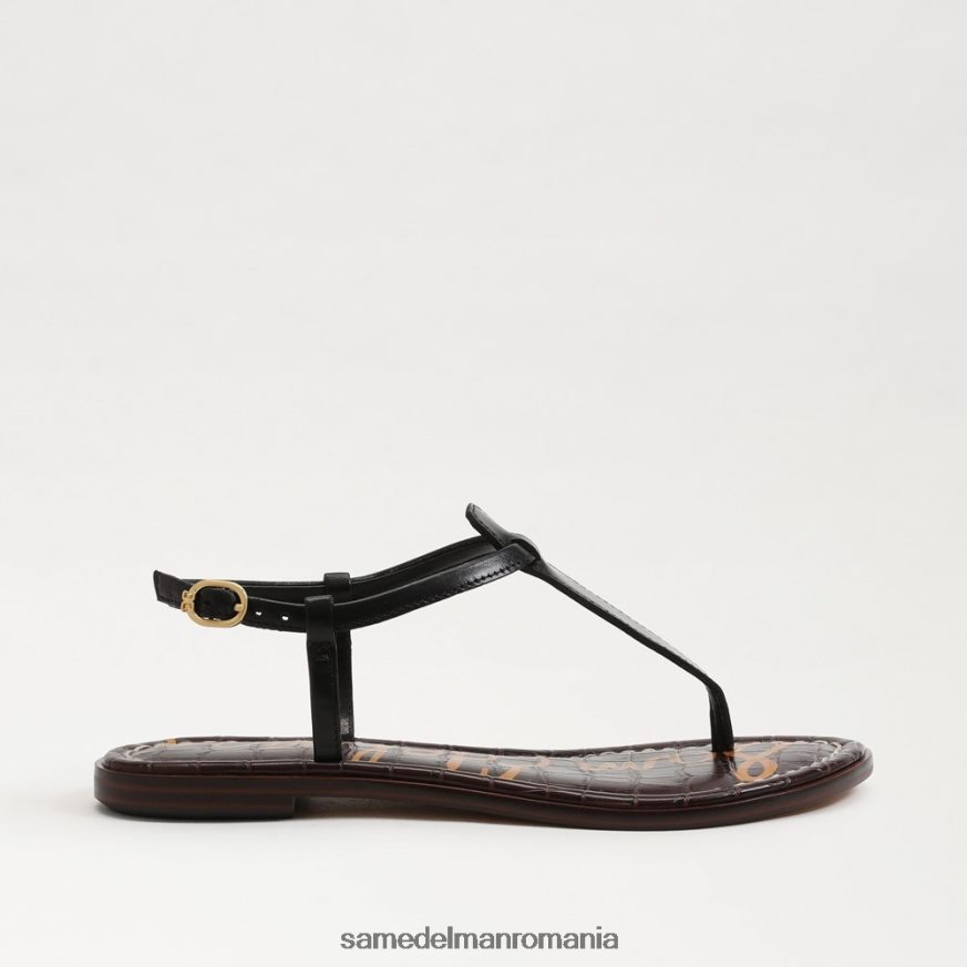 Sam Edelman încălţăminte piele neagra femei sandale gigi tanga HN448Z227