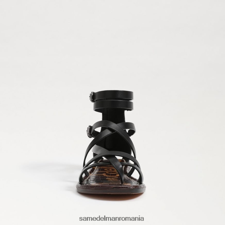 Sam Edelman încălţăminte piele neagra femei sandale gladiator gibbs HN448Z528