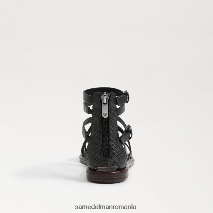 Sam Edelman încălţăminte piele neagra femei sandale gladiator gibbs HN448Z528