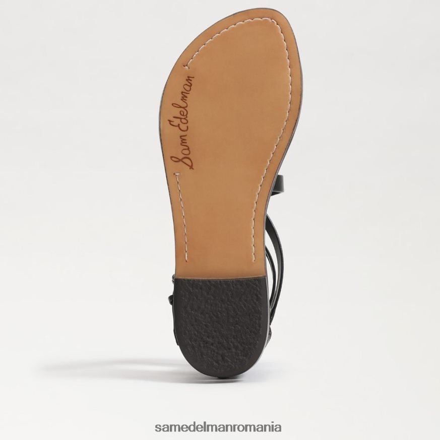 Sam Edelman încălţăminte piele neagra femei sandale gladiator gibbs HN448Z528