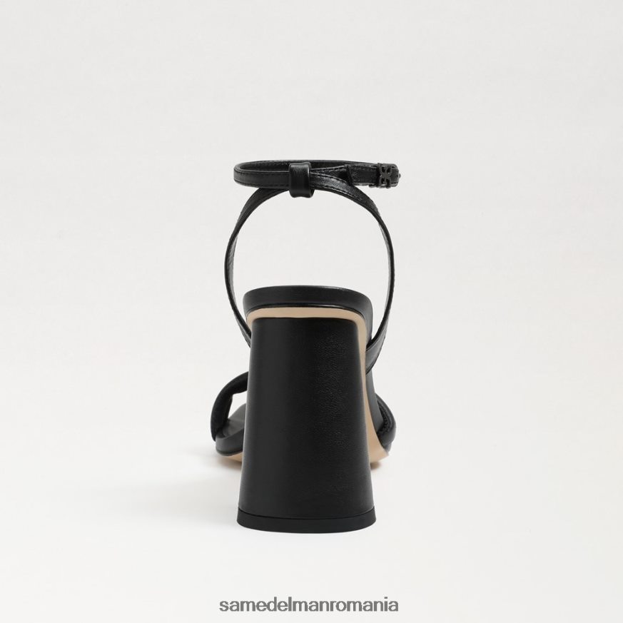 Sam Edelman încălţăminte piele neagra femei sandale kia cu toc bloc HN448Z106