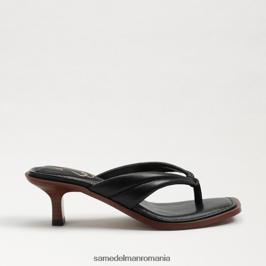 Sam Edelman încălţăminte piele neagra femei sandale tanga daphney HN448Z708