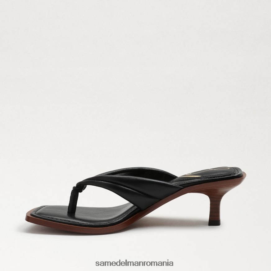 Sam Edelman încălţăminte piele neagra femei sandale tanga daphney HN448Z708