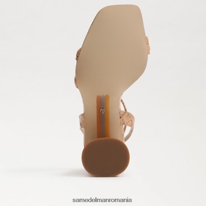 Sam Edelman încălţăminte plută naturală femei sandale kia cu toc bloc HN448Z113