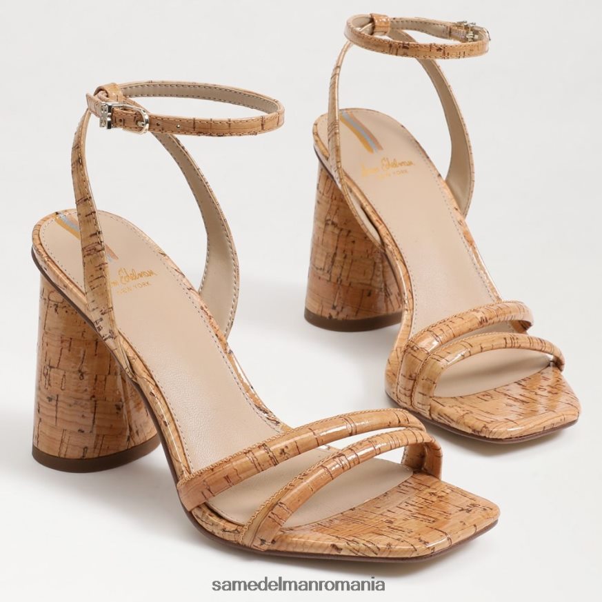 Sam Edelman încălţăminte plută naturală femei sandale kia cu toc bloc HN448Z113