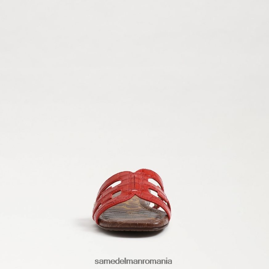 Sam Edelman încălţăminte roșu teracotă femei sandală de tip bay slide HN448Z23