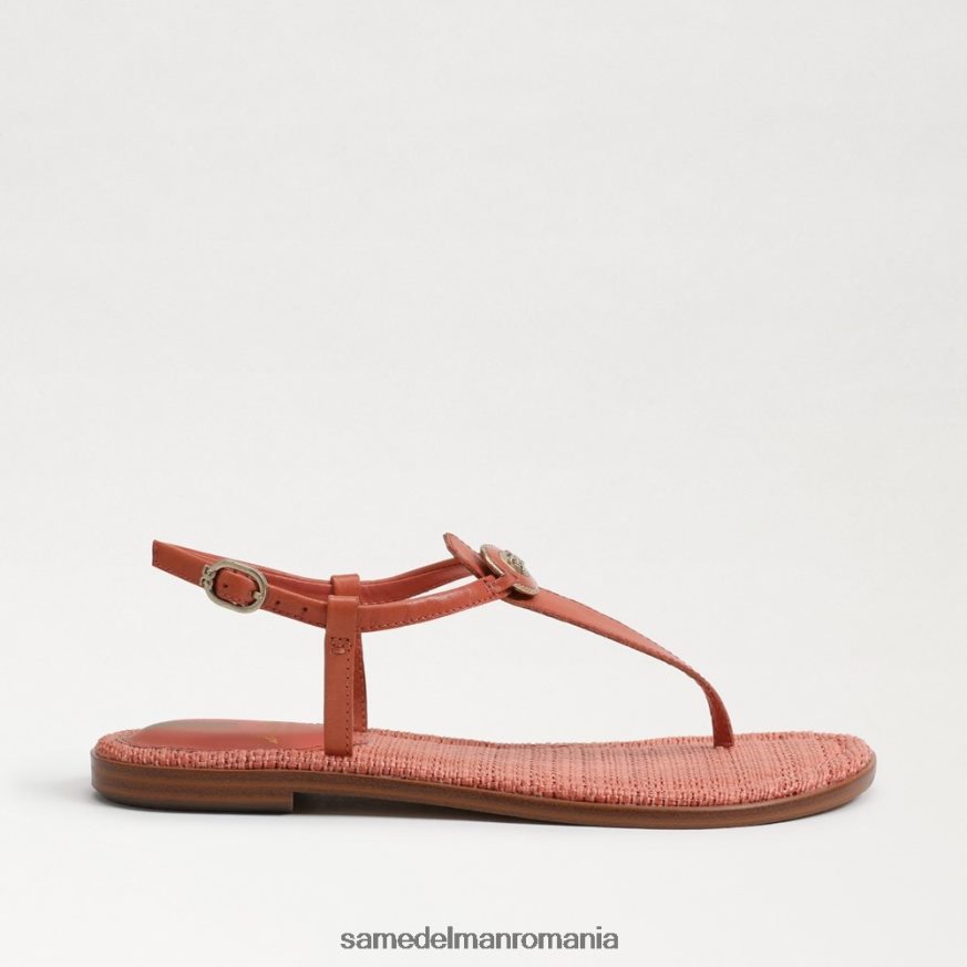 Sam Edelman încălţăminte roz teracota femei sandale gigi signet tanga HN448Z561