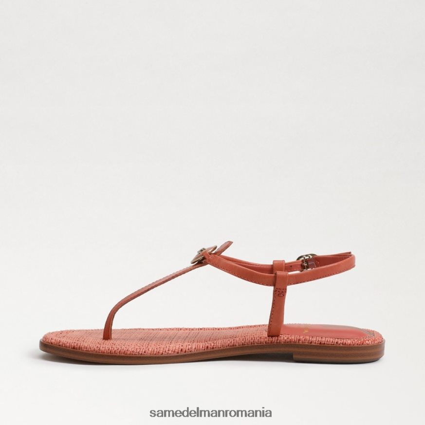 Sam Edelman încălţăminte roz teracota femei sandale gigi signet tanga HN448Z561