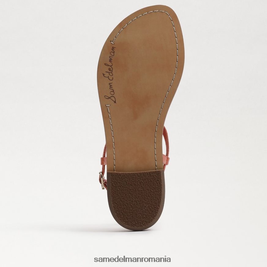 Sam Edelman încălţăminte roz teracota femei sandale gigi signet tanga HN448Z561