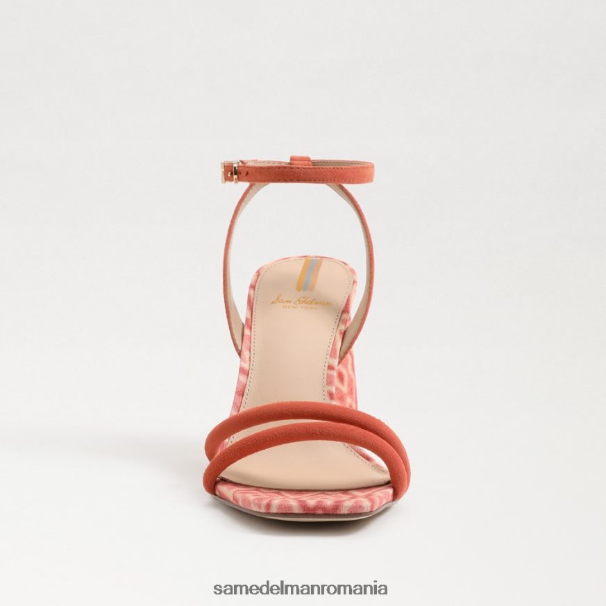 Sam Edelman încălţăminte roz teracota femei sandale kia cu toc bloc HN448Z120