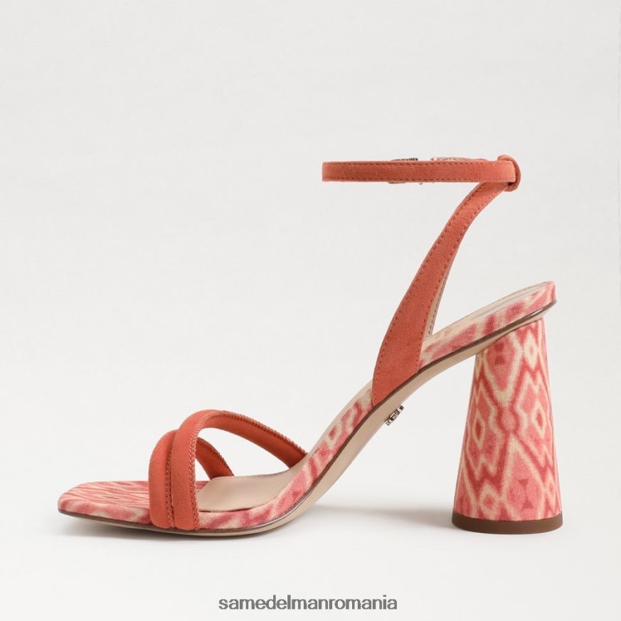 Sam Edelman încălţăminte roz teracota femei sandale kia cu toc bloc HN448Z120