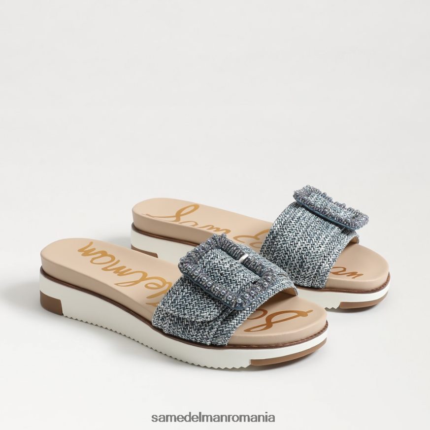 Sam Edelman încălţăminte spalat nou albastru femei sandală ariane cu mărgele HN448Z700