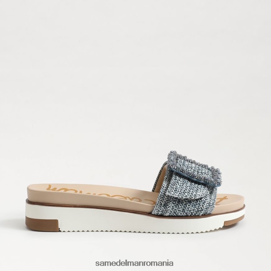 Sam Edelman încălţăminte spalat nou albastru femei sandală ariane cu mărgele HN448Z700