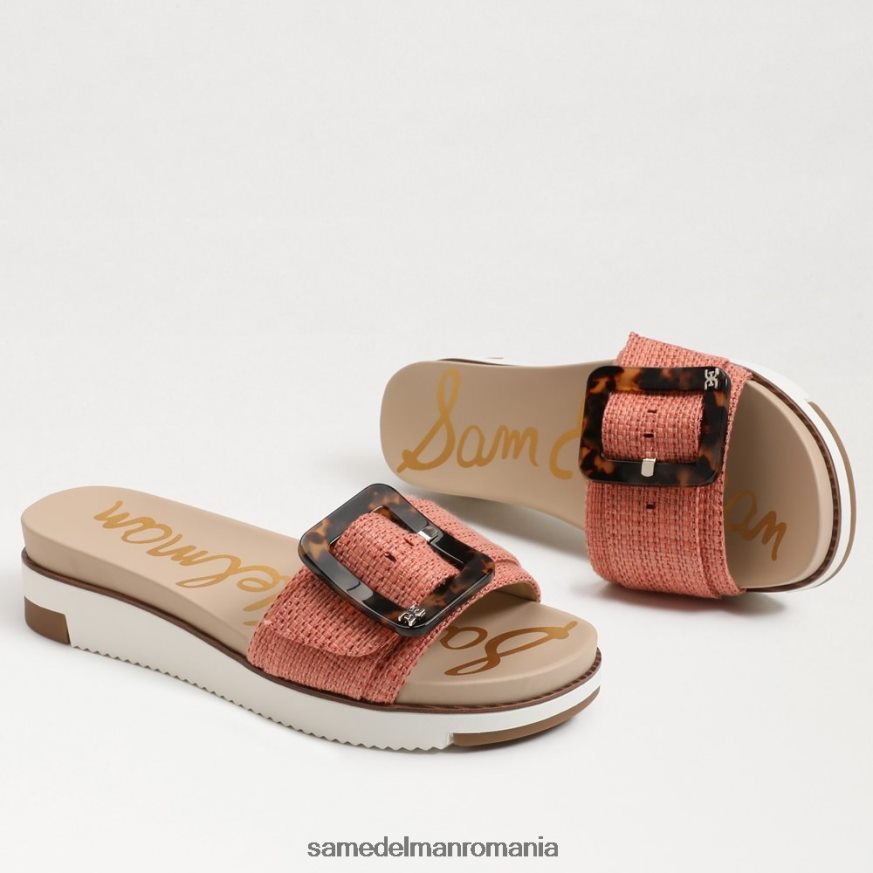 Sam Edelman încălţăminte stuc roz femei sandală ariane slide HN448Z181
