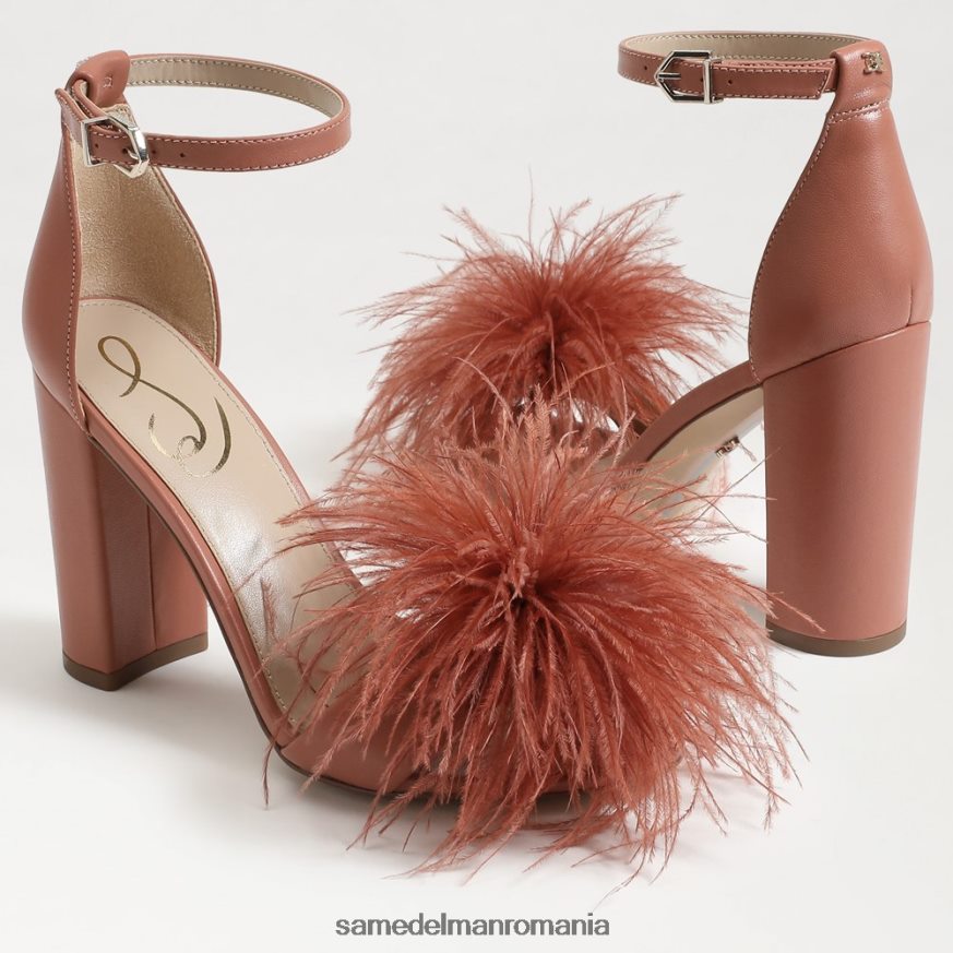 Sam Edelman încălţăminte trandafir de siena femei sandale yaro cu toc cu pene HN448Z765